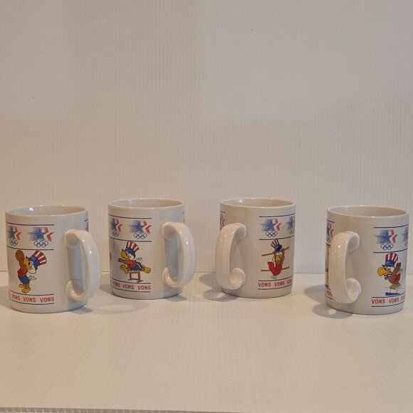 Sam the Eagle VONS Coffee Mug 1984 Los Angeles Summer Olympics PAPEL Set of 4 - Picture 8 of 15